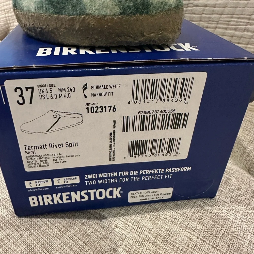 Birkenstock Women’s Green Checkered Slippers
Size 7.5 - Picture 2 of 2